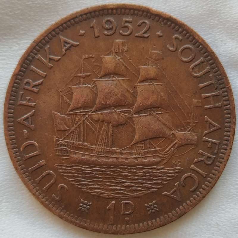 1952       PENNY  COIN        SA                       SUN17743