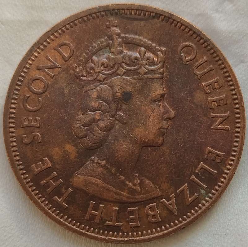 1975  FIVE CENTS     Mauritius       SUN17745