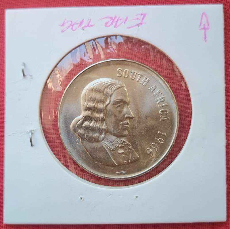 1966     50c  COIN in coin protector       (English)                     SUN17762