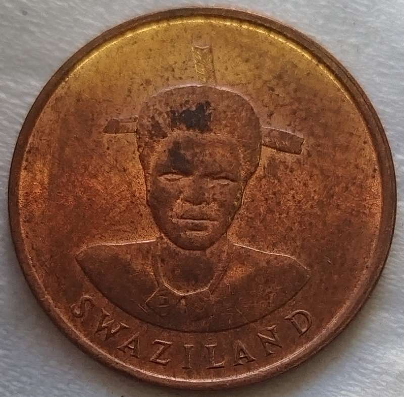 1986   1 CENT COIN       SWAZILAND                      SUN17789