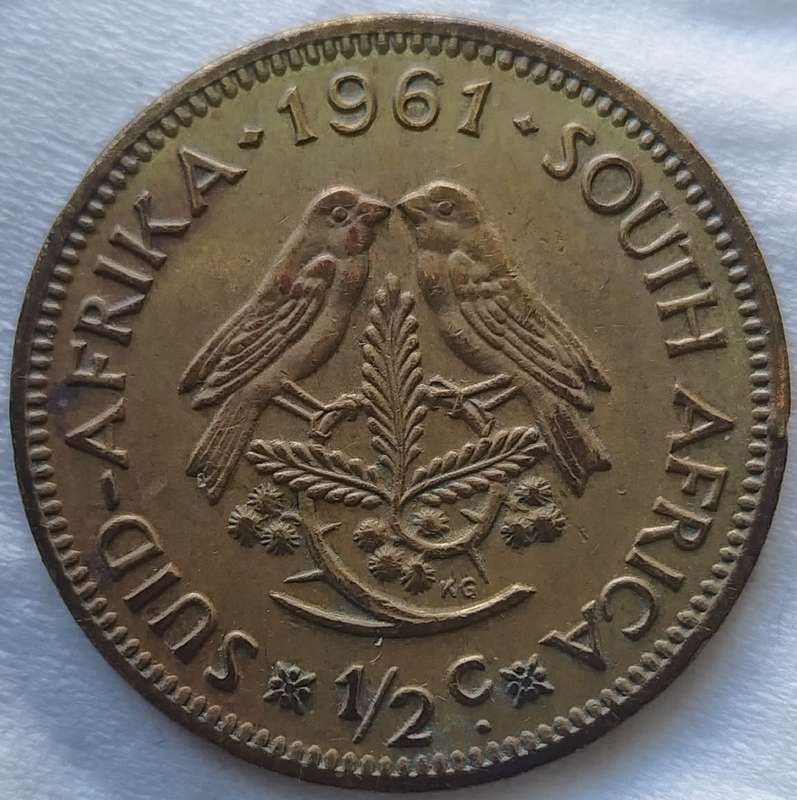 1961  1/2 CENT      RSA       SUN17790