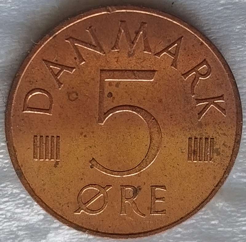 1985     5 Øre - Margrethe II   COIN       Denmark         SUN17796