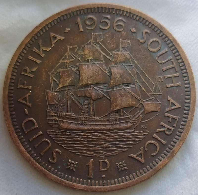 1956     PENNY  COIN        SA                       SUN17809