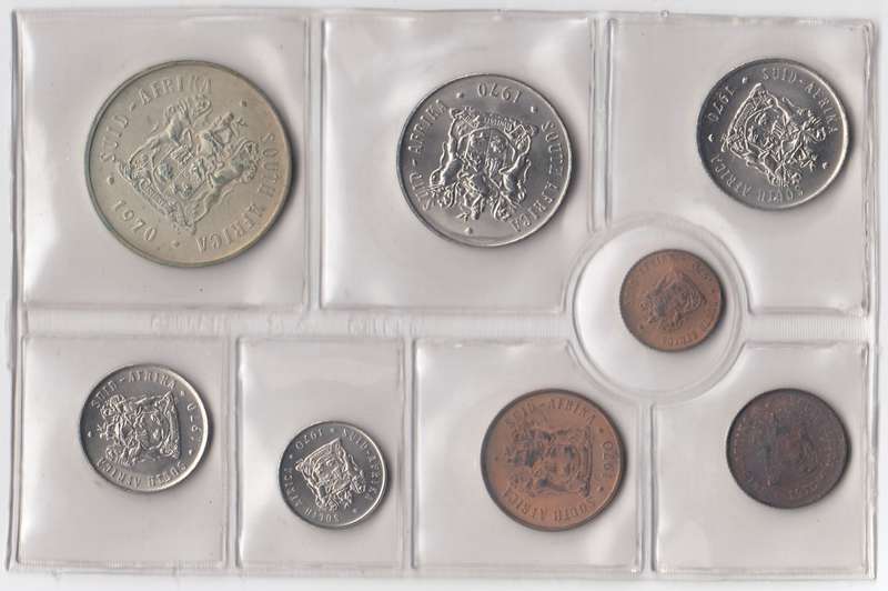 1970 MINT PACK UNC WITH SILVER R1 COIN       RSA