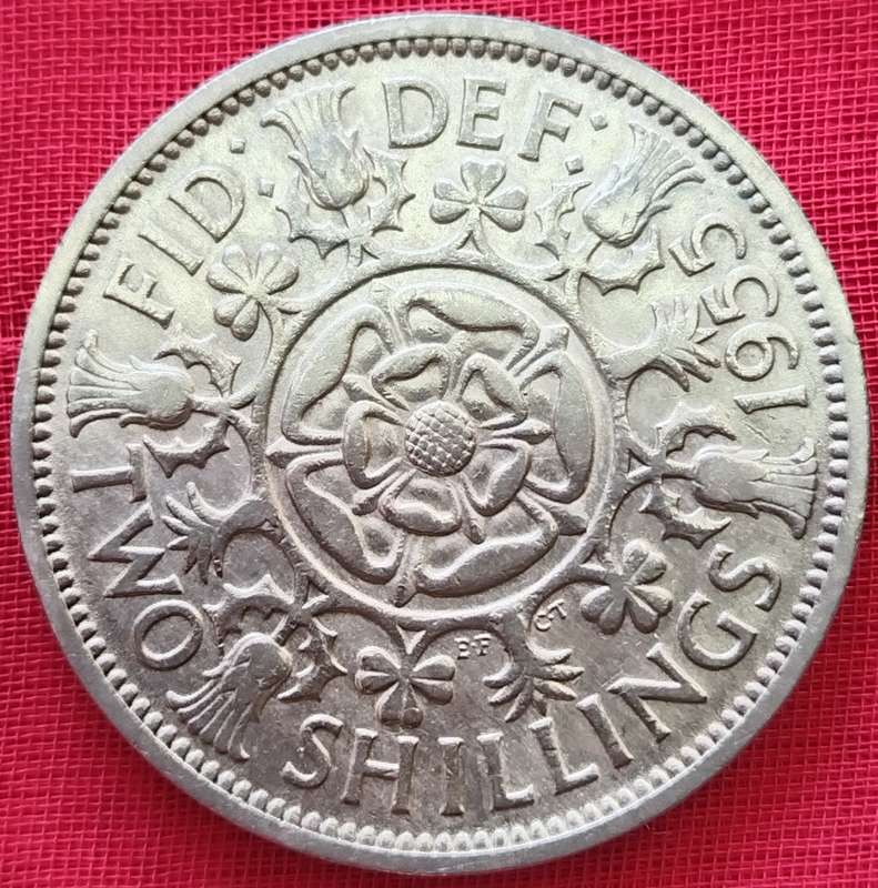 1955 -   TWO SHILLING Coin      United Kingdom         SUN17822