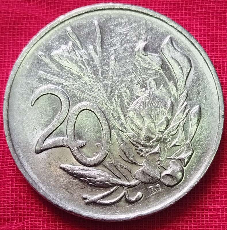 1987  20c   Coin     RSA           SUN17830