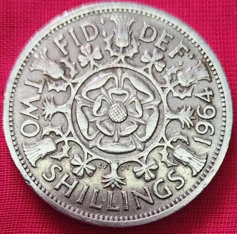 1964 -   TWO SHILLING Coin      United Kingdom         SUN17831