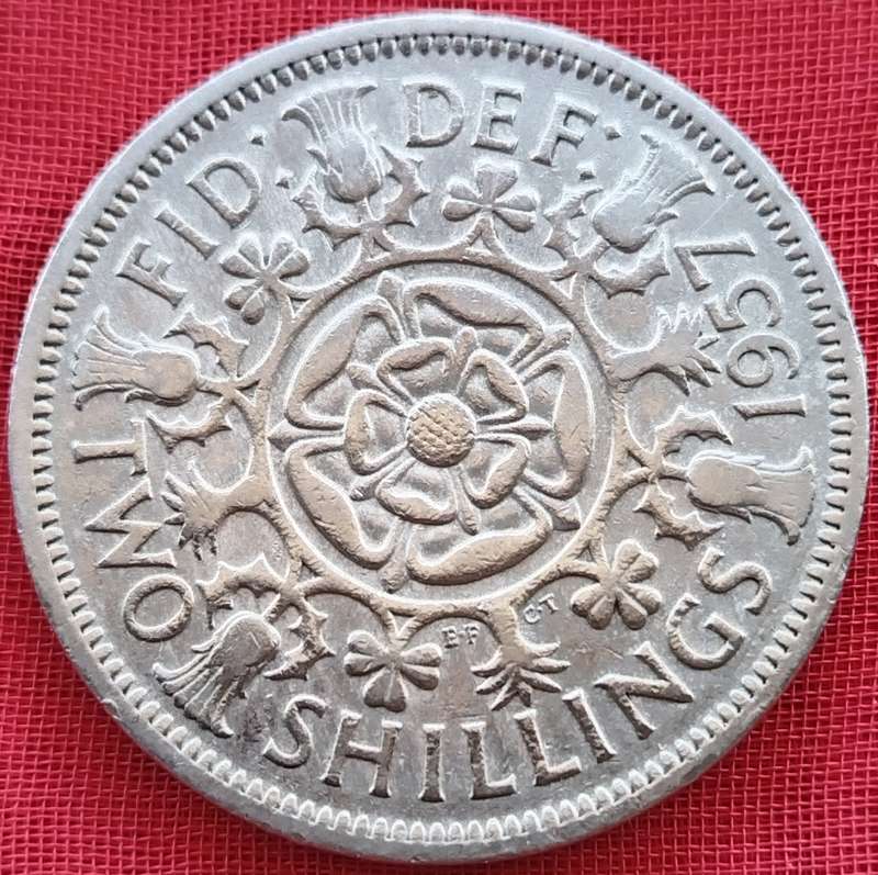 1957 -   TWO SHILLING Coin      United Kingdom         SUN17840