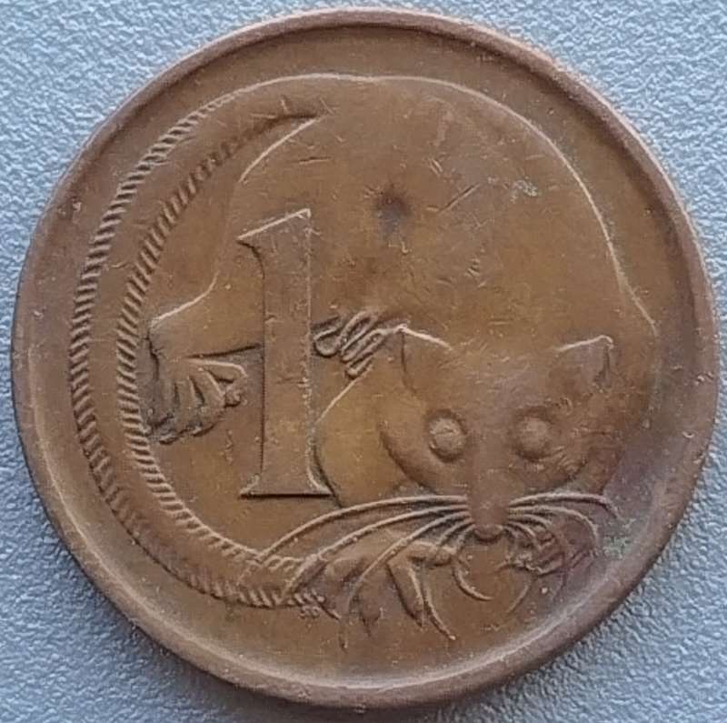 1966       1 cent -       AUSTRALIA          SUN17875