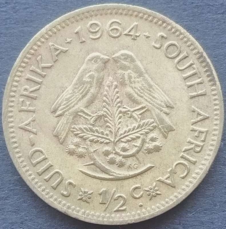 1964  1/2 CENT      RSA       SUN17885
