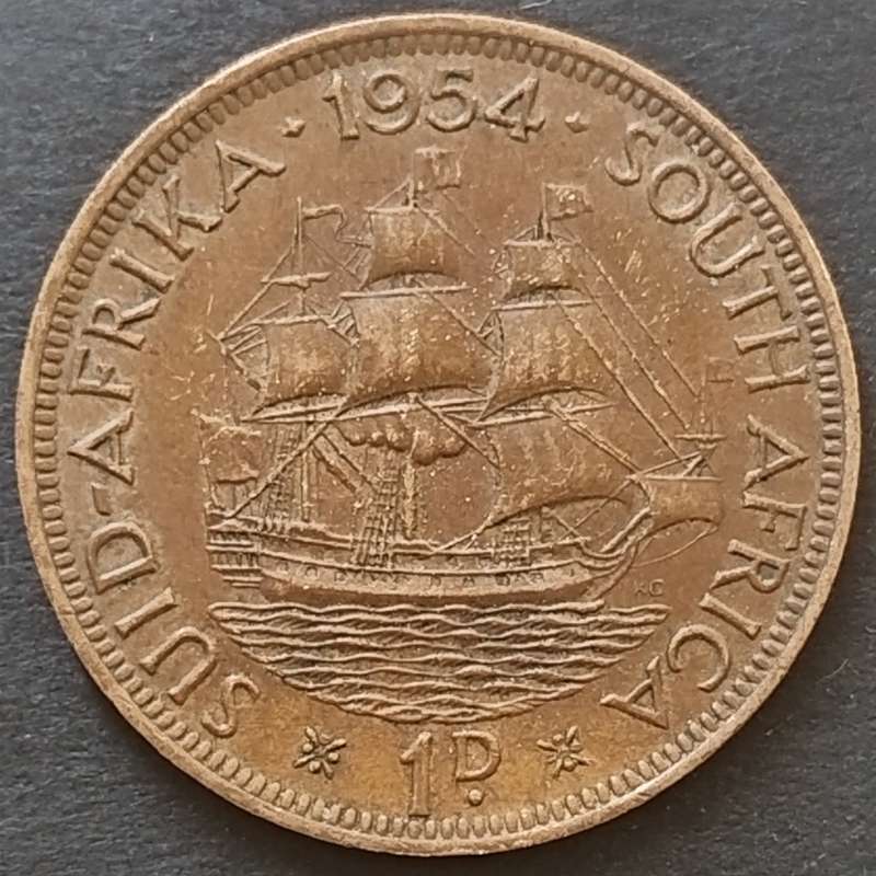 1954     PENNY  COIN        SA                       SUN17892