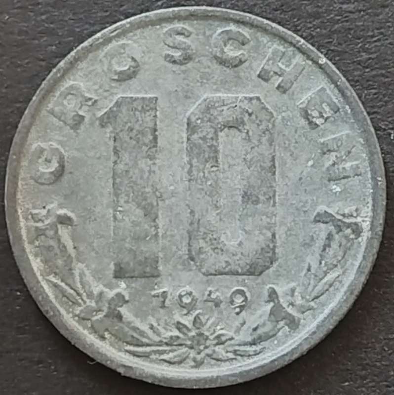 1949     10 Groschen COIN      AUSTRIA         SUN17896
