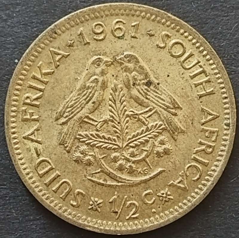 1961  1/2 CENT      RSA       SUN17897