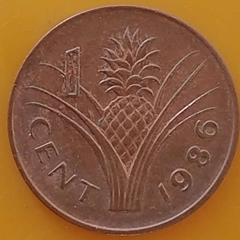 1986   1 CENTS   COIN       SWAZILAND                      SUN17911