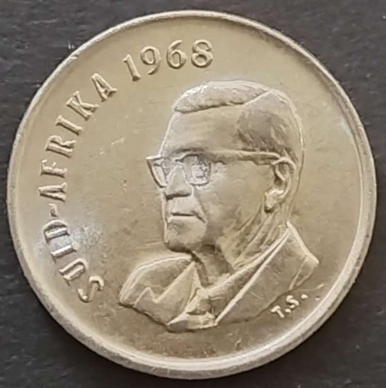 1968   5c   COIN   (Afrikaans)       SUN17919