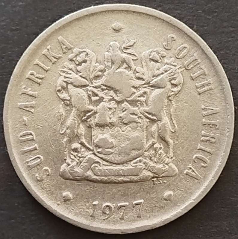 1977  20c   COIN  RSA                    SUN17922
