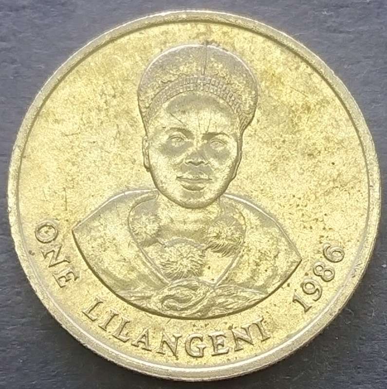 1986   ONE LILANGENI COIN       SWAZILAND                      SUN17925