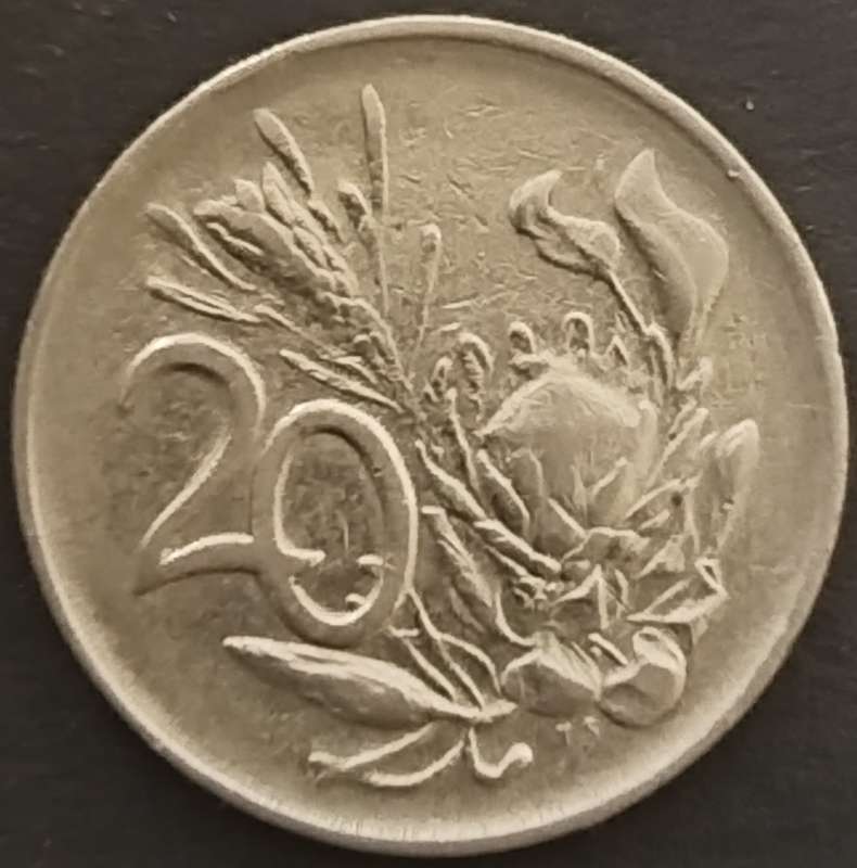 1984   20c   COIN   RSA           SUN17935
