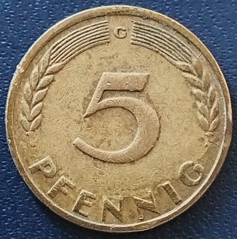 1949  5 Pfennig COIN      Germany        SUN17955