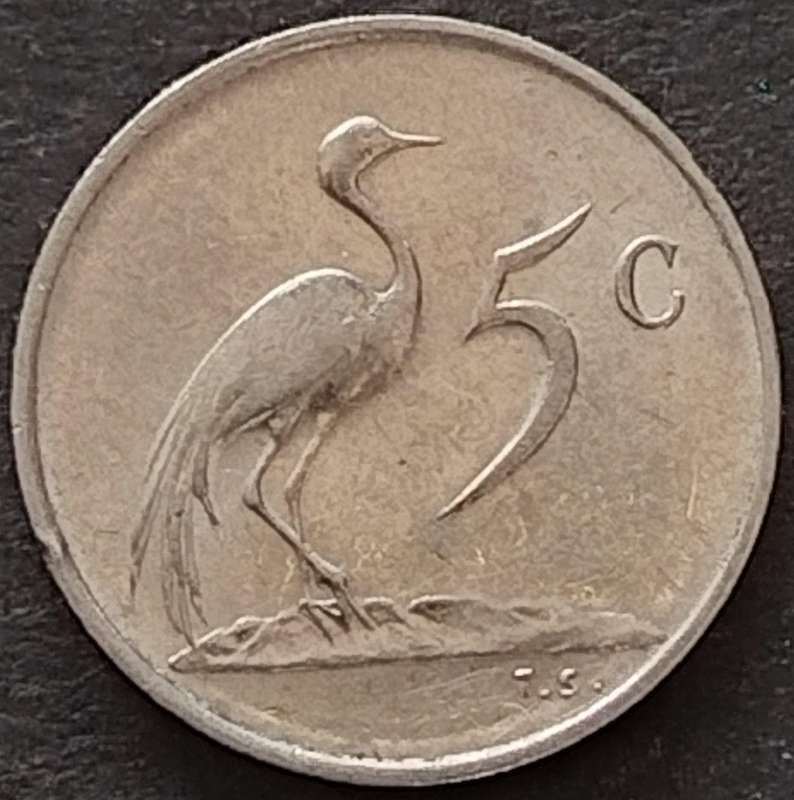 1982   5c   Coin       RSA         SUN17958
