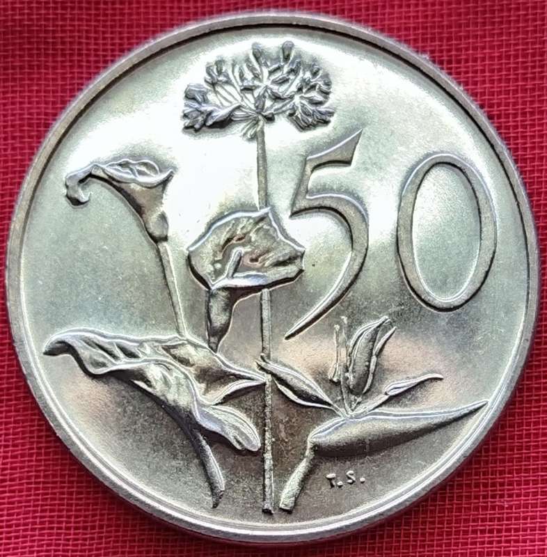 1975   50c   Coin       RSA         SUN17978