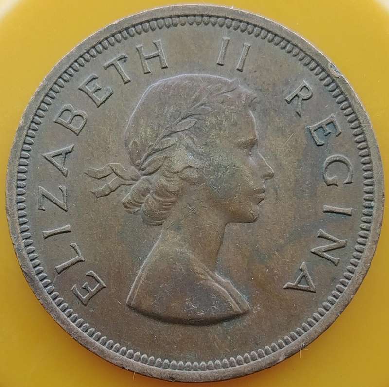 1957    PENNY  COIN        SA                       SUN18010