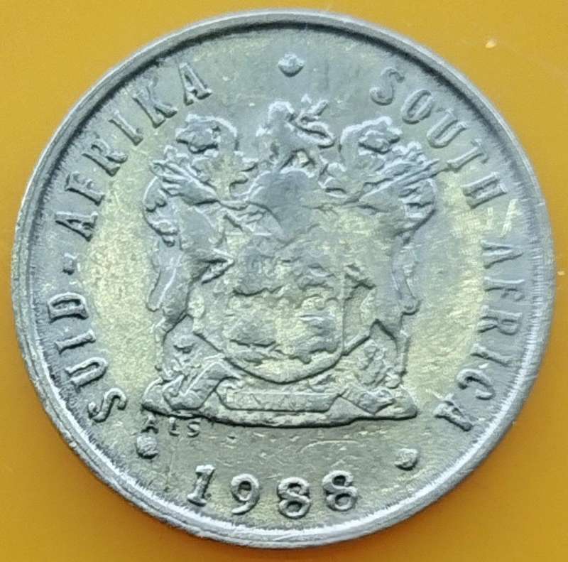 1988   5c   Coin   RSA             SUN18011