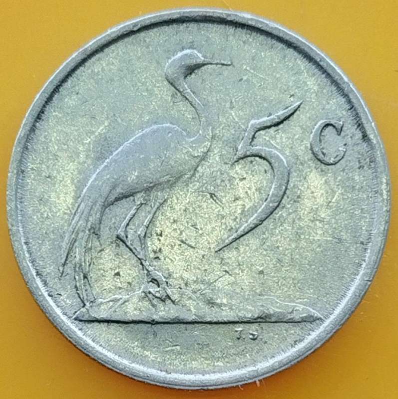 1988   5c   Coin   RSA             SUN18011