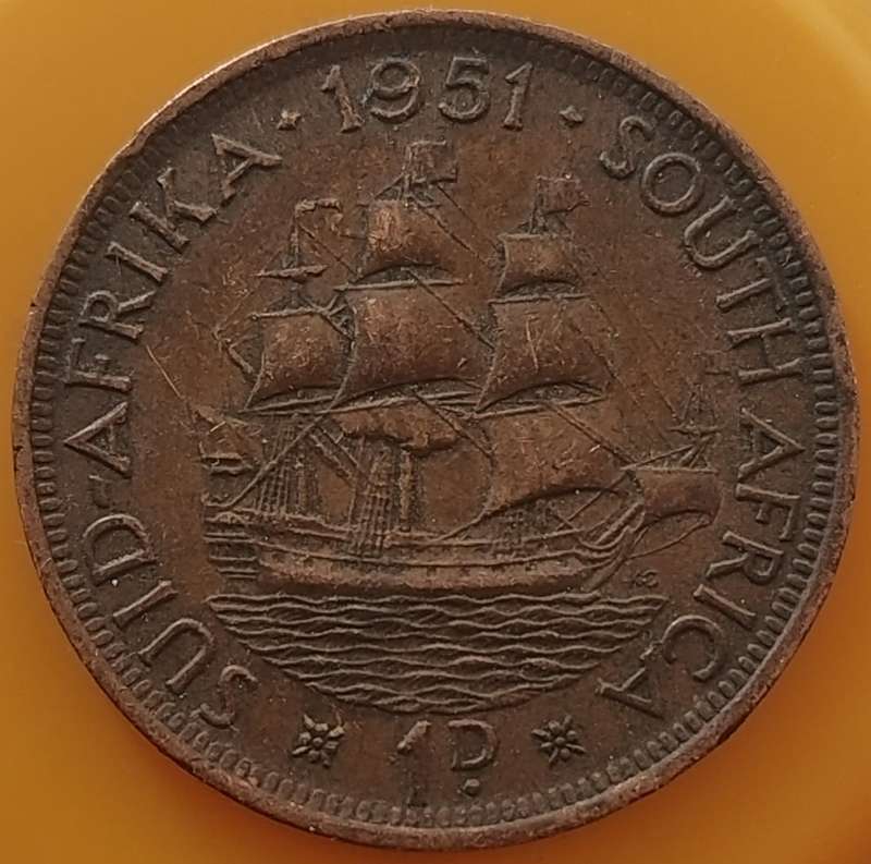 1951     PENNY  COIN        SA                       SUN18013