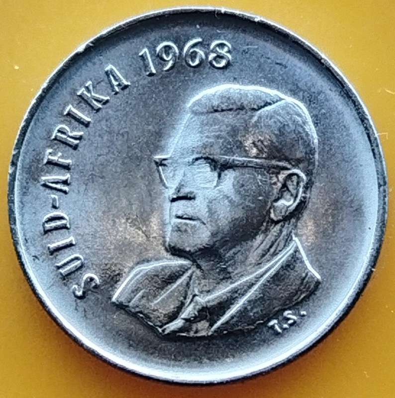 1968   5c   COIN   (Afrikaans)       SUN18018