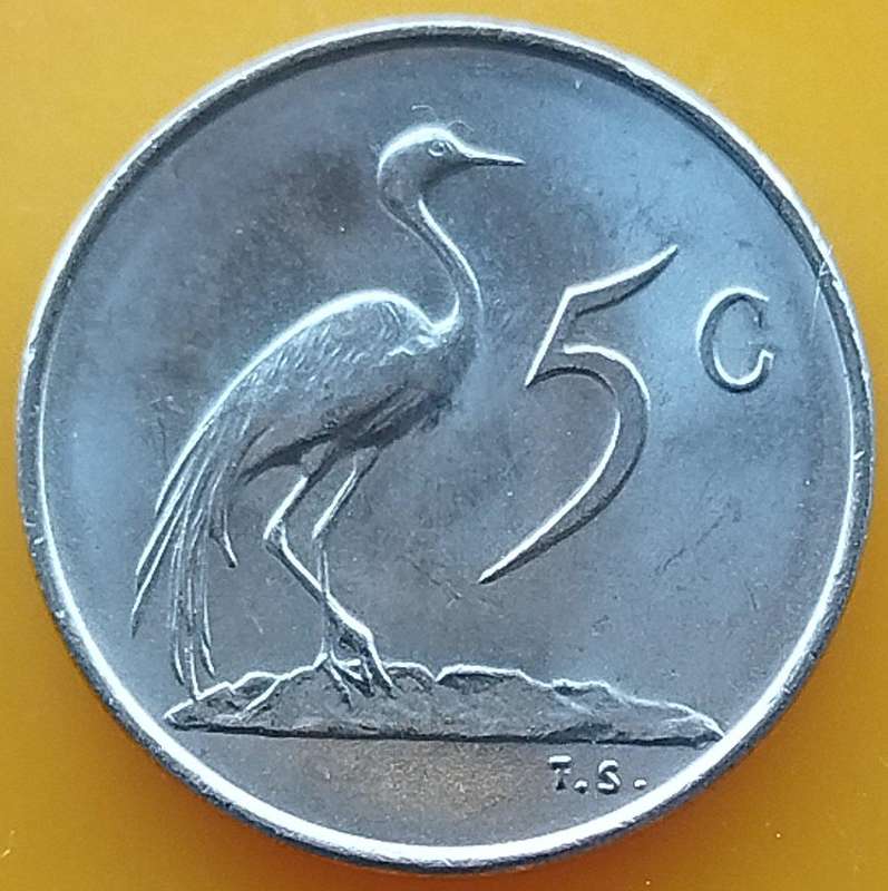 1968   5c   COIN   (Afrikaans)       SUN18018