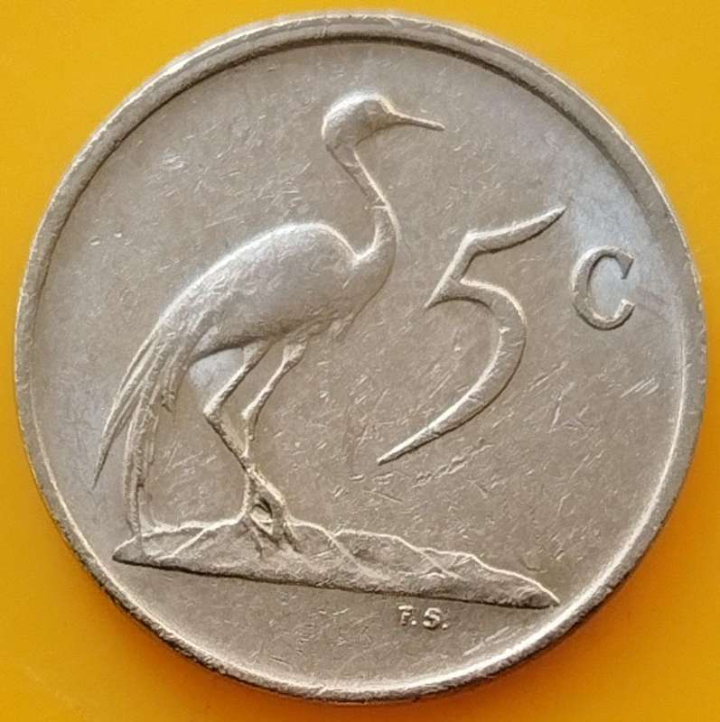 1986   5c  RSA                      SUN18040