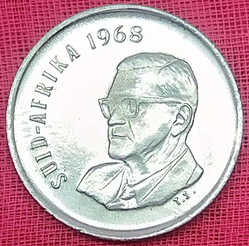 1968   5c   COIN   (Afrikaans)       SUN18046