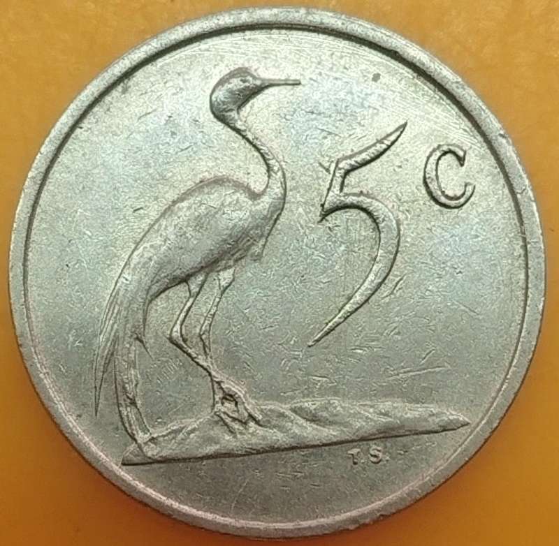 1988   5c  COIN    RSA                      SUN18053