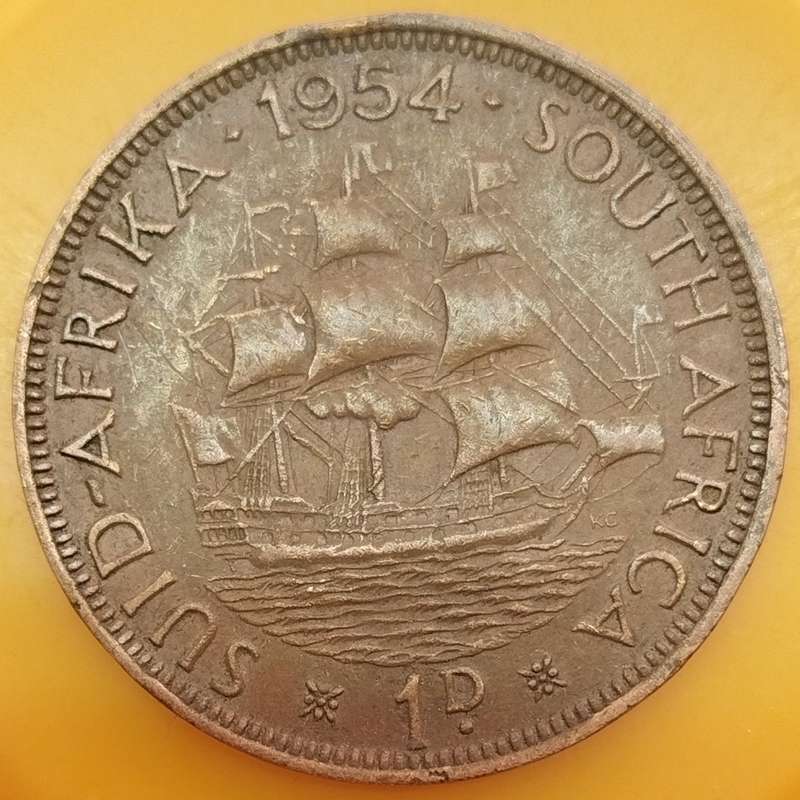 1954     PENNY  COIN        SA                       SUN18055