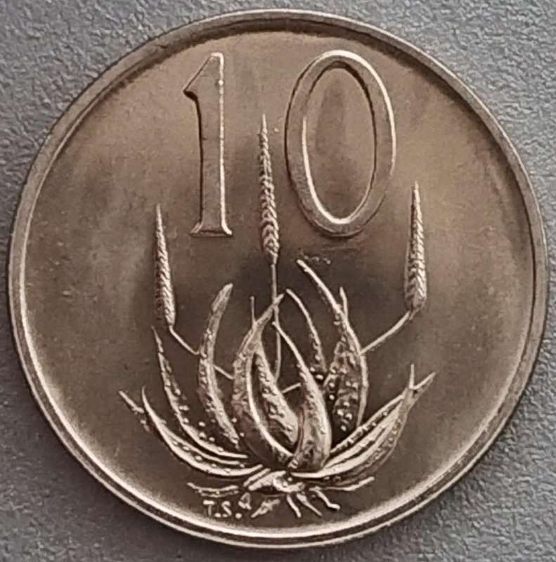 1971   10c   Coin    RSA            SUN18072