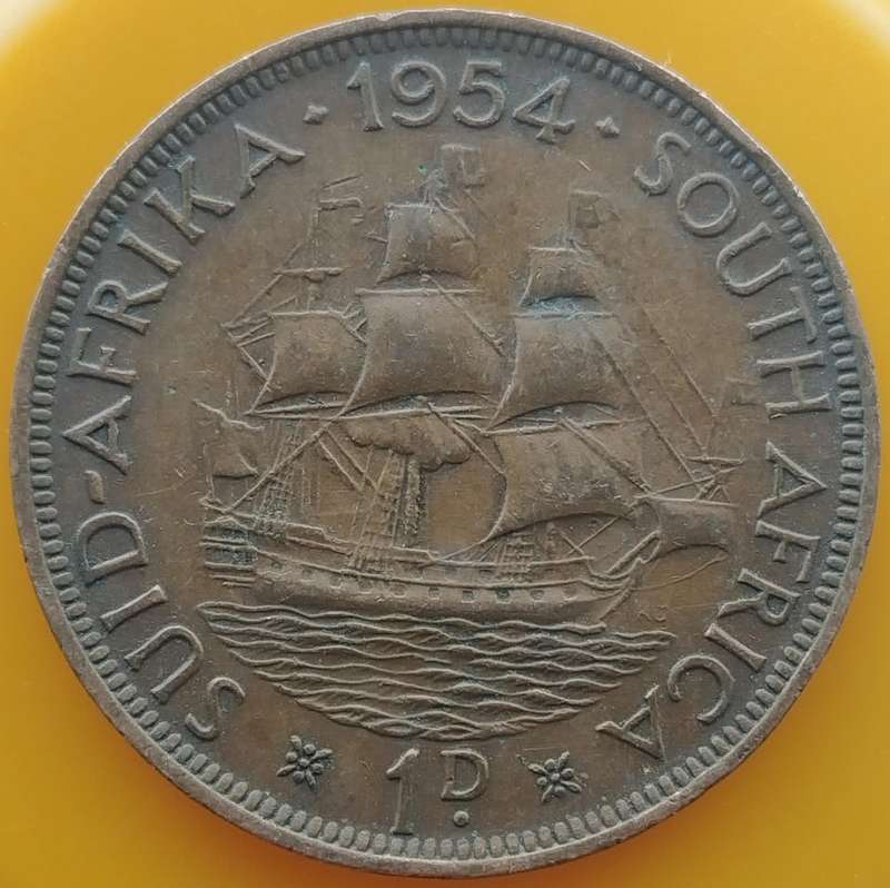 1954    PENNY  COIN        SA                       SUN18087