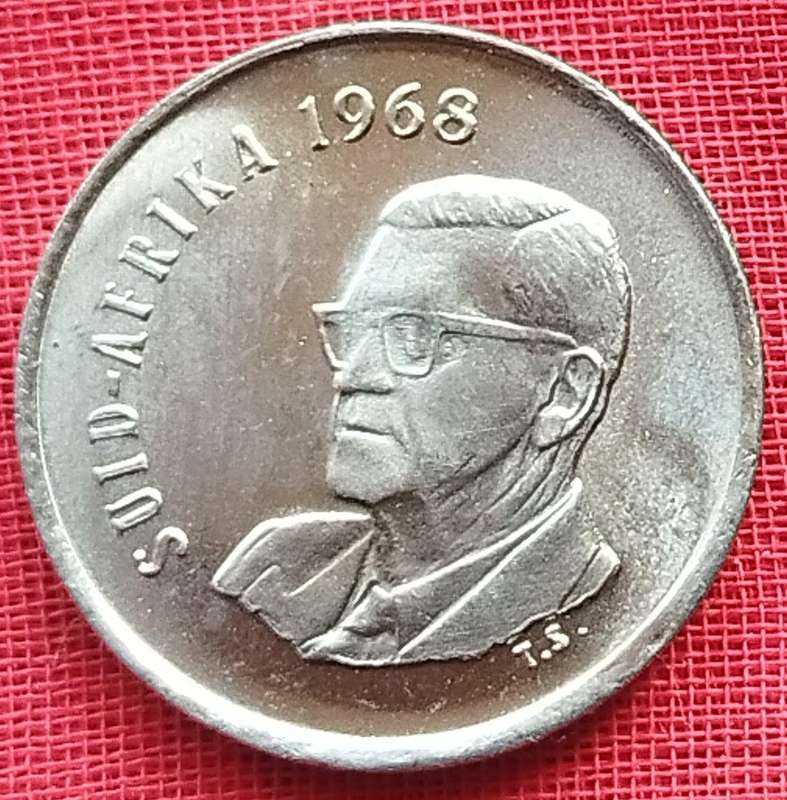 1968   5c   COIN   (Afrikaans)       SUN18117