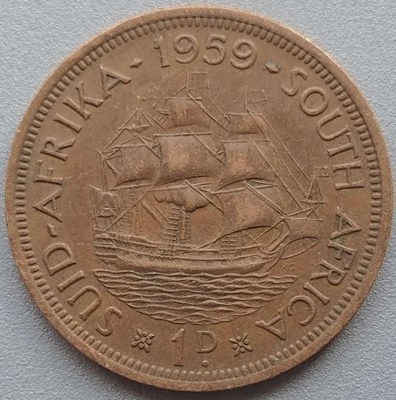 1959     PENNY  COIN        SA                       SUN18124