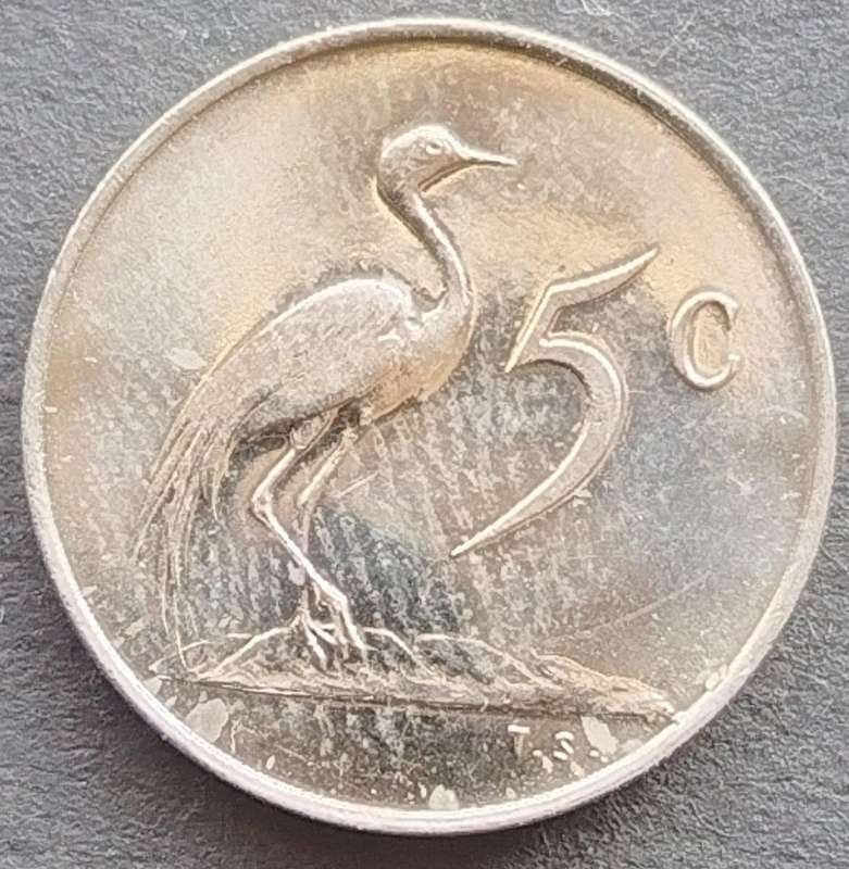 1967   5c   COIN   (Afrikaans)       SUN18148