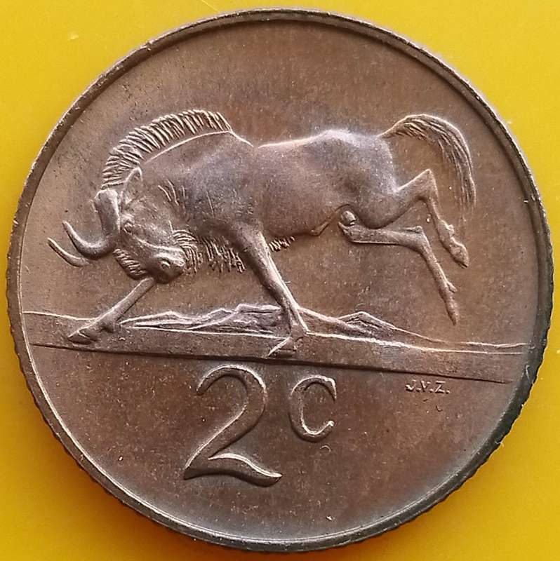 1968   2c   COIN   (Afrikaans)       SUN18152