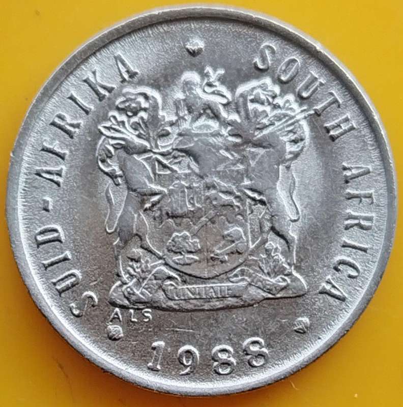 1988   5c   Coin   RSA             SUN18153