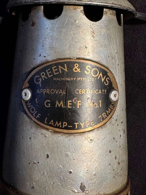 VINTAGE WOLF MINING SAFETY LAMP