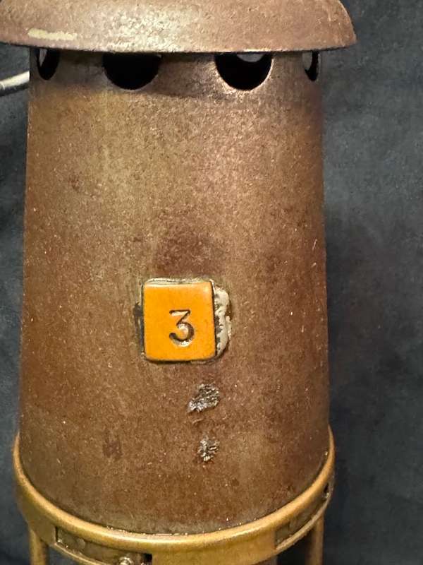 Vintage Miners  Safety Lamp