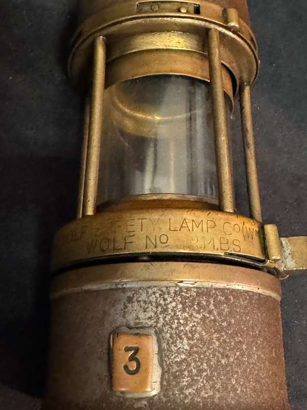 Vintage Miners  Safety Lamp
