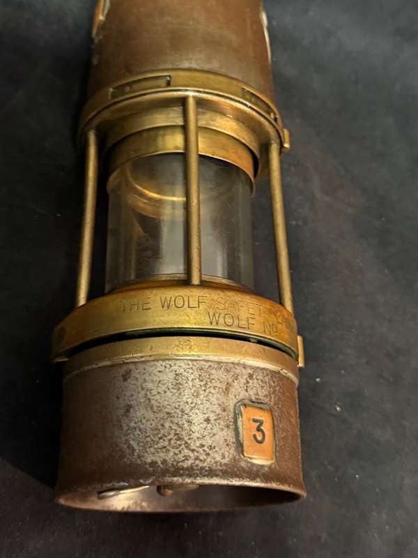Vintage Miners  Safety Lamp