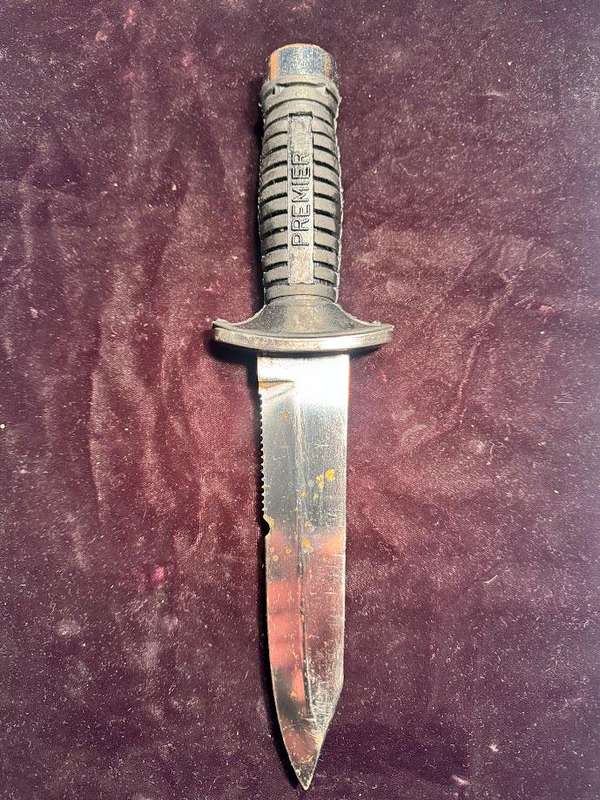 PREMIER Scuba Diving, Stainless Steel Knife with a Ruler