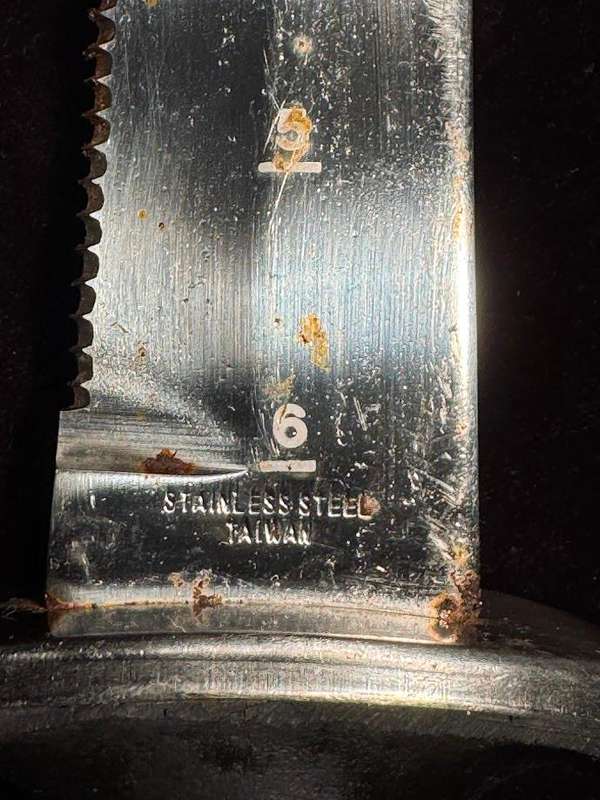 PREMIER Scuba Diving, Stainless Steel Knife with a Ruler