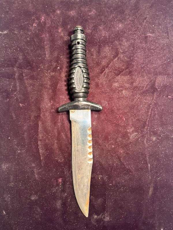NORGE SCUBA KNIFE CRESSI SUB MADE IN ITALY VINTAGE