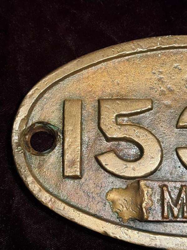 South African Steam locomotive  type MP1 tender Brass plate